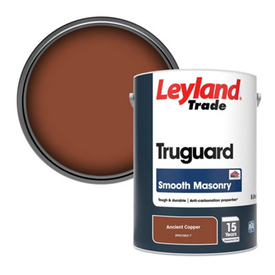 Leyland Trade Truguard Smooth Masonry Paint Ancient Copper (PPG1063-7) 5L