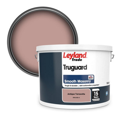 Leyland Trade Truguard Smooth Masonry Paint Antique Terracotta (PPG1056-4) 10L