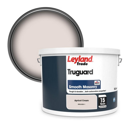 Leyland Trade Truguard Smooth Masonry Paint Apricot Cream (PPG1059-1) 10L