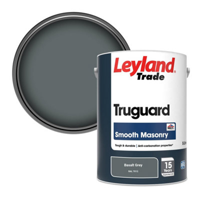 Leyland Trade Truguard Smooth Masonry Paint Basalt Grey (RAL 7012) 5L