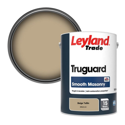 Leyland Trade Truguard Smooth Masonry Paint Beige Tellin (PPG15-31) 5L