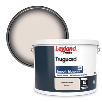 Leyland Trade Truguard Smooth Masonry Paint Biscuit Cream (PPG1052-1) 10L