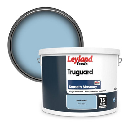 Leyland Trade Truguard Smooth Masonry Paint Blue Bows (PPG1158-3) 10L