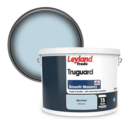Leyland Trade Truguard Smooth Masonry Paint Blue Pearl (PPG1157-2) 10L