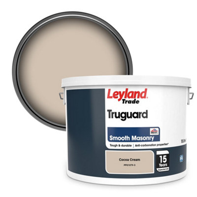Leyland Trade Truguard Smooth Masonry Paint Cocoa Cream (PPG1079-3) 10L