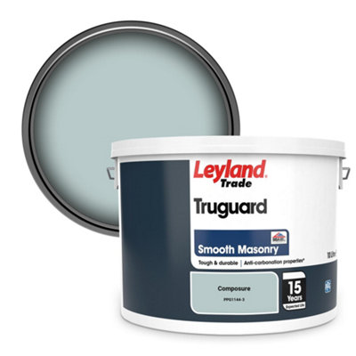 Leyland Trade Truguard Smooth Masonry Paint Composure (PPG1144-3) 10L