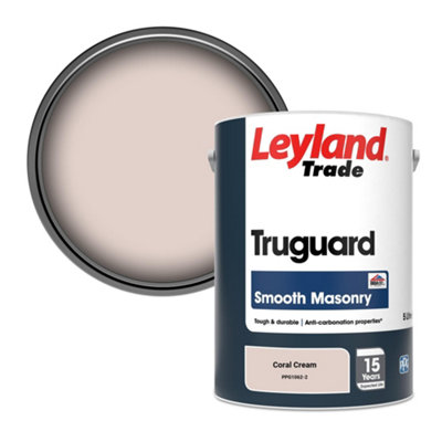 Leyland Trade Truguard Smooth Masonry Paint Coral Cream (PPG1062-2) 5L