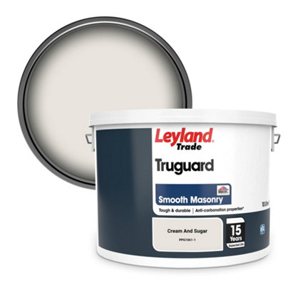 Leyland Trade Truguard Smooth Masonry Paint Cream And Sugar (PPG1061-1) 10L
