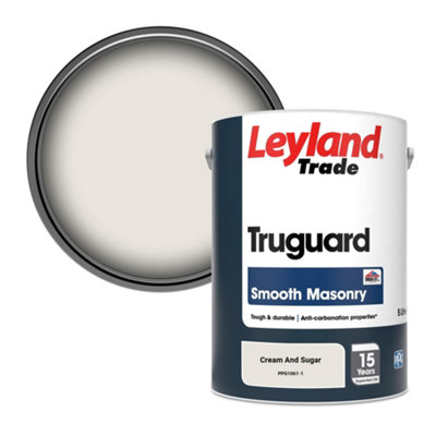 Leyland Trade Truguard Smooth Masonry Paint Cream And Sugar (PPG1061-1) 5L