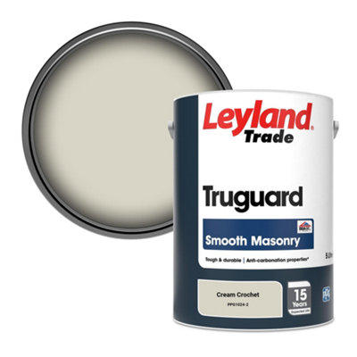 Leyland Trade Truguard Smooth Masonry Paint Cream Crochet (PPG1024-2) 5L
