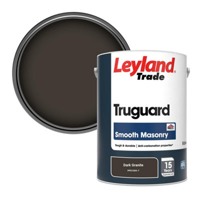 Leyland Trade Truguard Smooth Masonry Paint Dark Granite (PPG1005-7) 5L