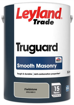 Leyland Trade Truguard Smooth Masonry Paint Fieldstone (PPG1000-3) 5L