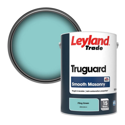 Leyland Trade Truguard Smooth Masonry Paint Fling Green (PPG1234-4) 5L