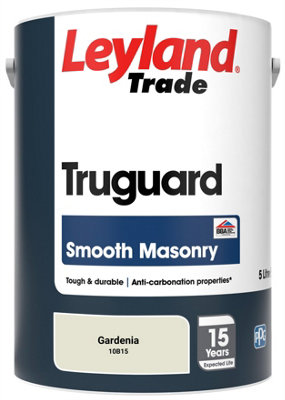 Leyland Trade Truguard Smooth Masonry Paint Gardenia (10B15) 5L