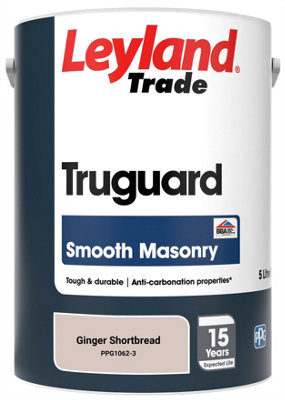 Leyland Trade Truguard Smooth Masonry Paint Ginger Shortbread (PPG1062 ...