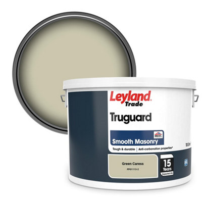 Leyland Trade Truguard Smooth Masonry Paint Green Caress (PPG1113-2) 10L