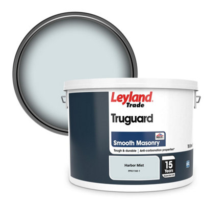 Leyland Trade Truguard Smooth Masonry Paint Harbor Mist (PPG1160-1) 10L