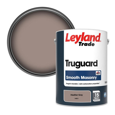 Leyland Trade Truguard Smooth Masonry Paint Heather Grey (04B21) 5L