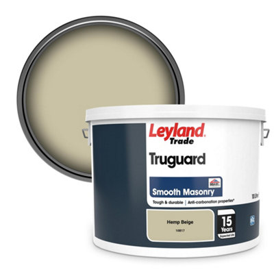 Leyland Trade Truguard Smooth Masonry Paint Hemp Beige (10B17) 10L