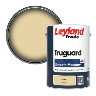 Leyland Trade Truguard Smooth Masonry Paint Ivory (RAL 1014) 5L