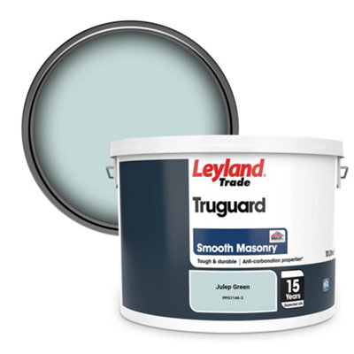 Leyland Trade Truguard Smooth Masonry Paint Julep Green (PPG1146-3) 10L