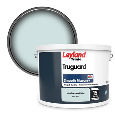 Leyland Trade Truguard Smooth Masonry Paint Meadowsweet Mist (PPG1148-1) 10L