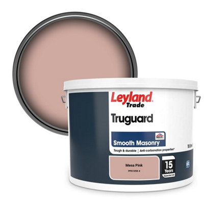 Leyland Trade Truguard Smooth Masonry Paint Mesa Pink (PPG1058-4) 10L