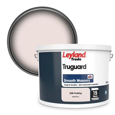 Leyland Trade Truguard Smooth Masonry Paint Milk Pudding (PPG1052-2) 10L