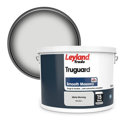 Leyland Trade Truguard Smooth Masonry Paint Misty Morning (PPG1005-1) 10L