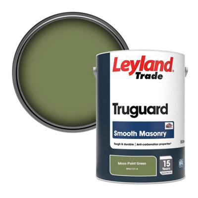 Picture Idea: Leyland Trade Truguard Smooth Masonry Paint Moss Point Green Ppg1121