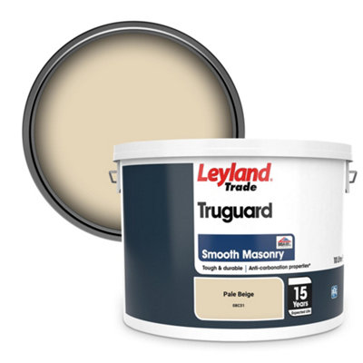 Leyland Trade Truguard Smooth Masonry Paint Pale Beige (08C31) 10L