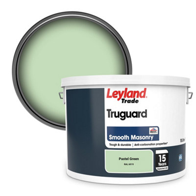 Leyland Trade Truguard Smooth Masonry Paint Pastel Green (RAL 6019) 10L