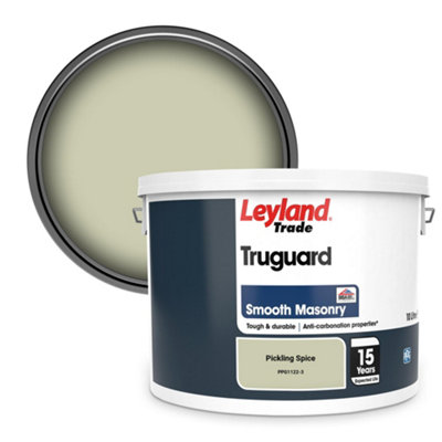 Leyland Trade Truguard Smooth Masonry Paint Pickling Spice (PPG1122-3) 10L