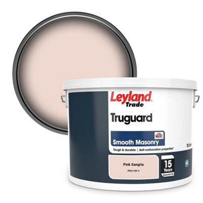 Leyland Trade Truguard Smooth Masonry Paint Pink Sangria (PPG1189-2) 10L