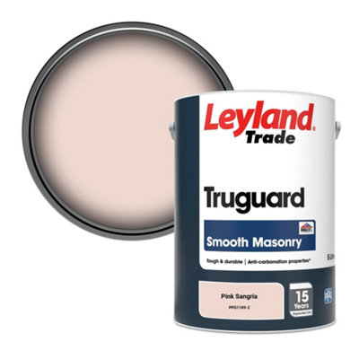 Leyland Trade Truguard Smooth Masonry Paint Pink Sangria (PPG1189-2) 5L