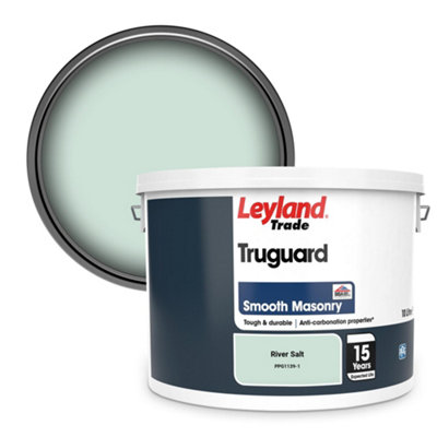 Leyland Trade Truguard Smooth Masonry Paint River Salt (PPG1139-1) 10L