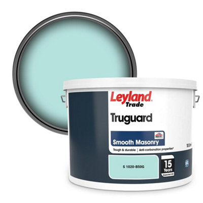 Leyland Trade Truguard Smooth Masonry Paint (S 1020-B50G) 10L