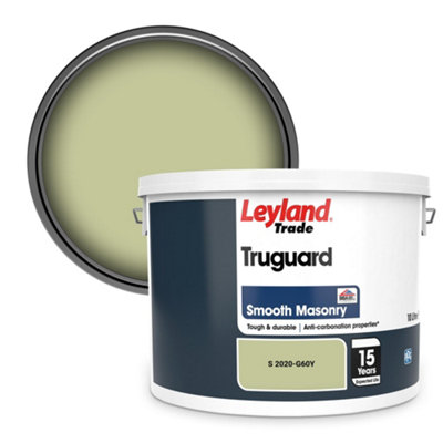 Leyland Trade Truguard Smooth Masonry Paint (S 2020-G60Y) 10L
