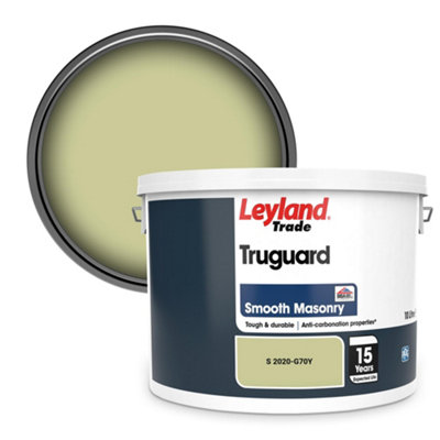 Leyland Trade Truguard Smooth Masonry Paint (S 2020-G70Y) 10L