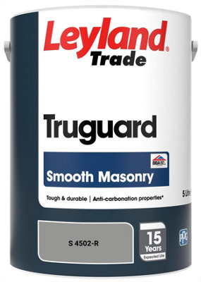 Leyland Trade Truguard Smooth Masonry Paint (S 4502-R) 5L