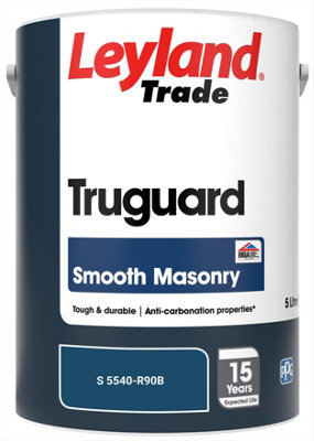 Leyland Trade Truguard Smooth Masonry Paint (S 5540-R90B) 5L
