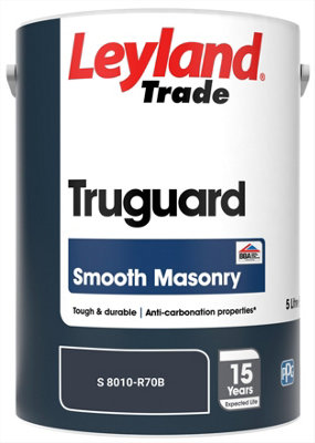Leyland Trade Truguard Smooth Masonry Paint (S 8010-R70B) 5L