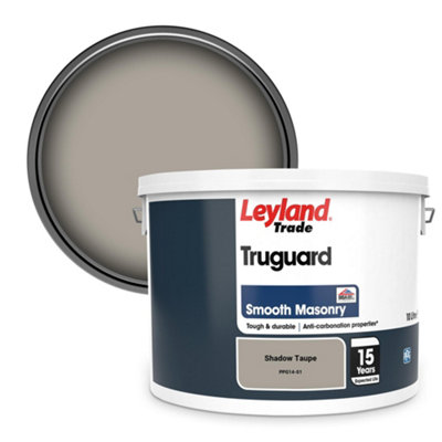 Leyland Trade Truguard Smooth Masonry Paint Shadow Taupe (PPG14-01) 10L
