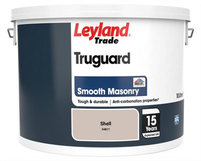 Leyland Trade Truguard Smooth Masonry Paint Shell (04B17) 10L