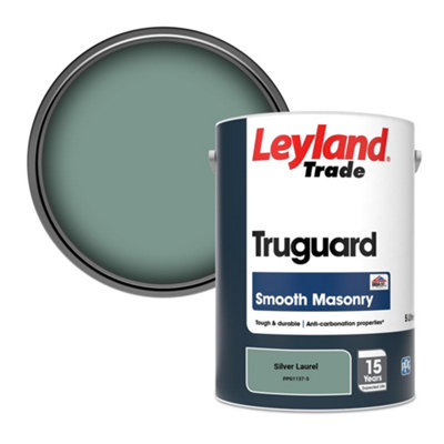 Leyland Trade Truguard Smooth Masonry Paint Silver Laurel (PPG1137-5) 5L