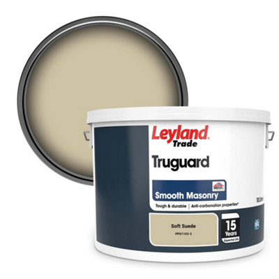 Leyland Trade Truguard Smooth Masonry Paint Soft Suede (PPG1103-3) 10L