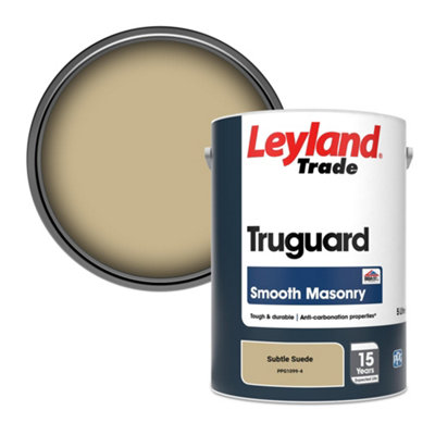 Leyland Trade Truguard Smooth Masonry Paint Subtle Suede (PPG1099-4) 5L