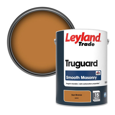 Leyland Trade Truguard Smooth Masonry Paint Sun Bronze (06D43) 5L