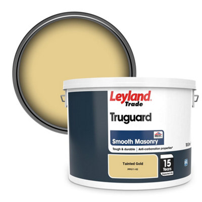 Leyland Trade Truguard Smooth Masonry Paint Tainted Gold (PPG11-02) 10L