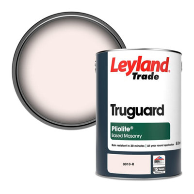 Leyland Trade Truguard Smooth Pliolite Masonry Paint (0010-R) 5L